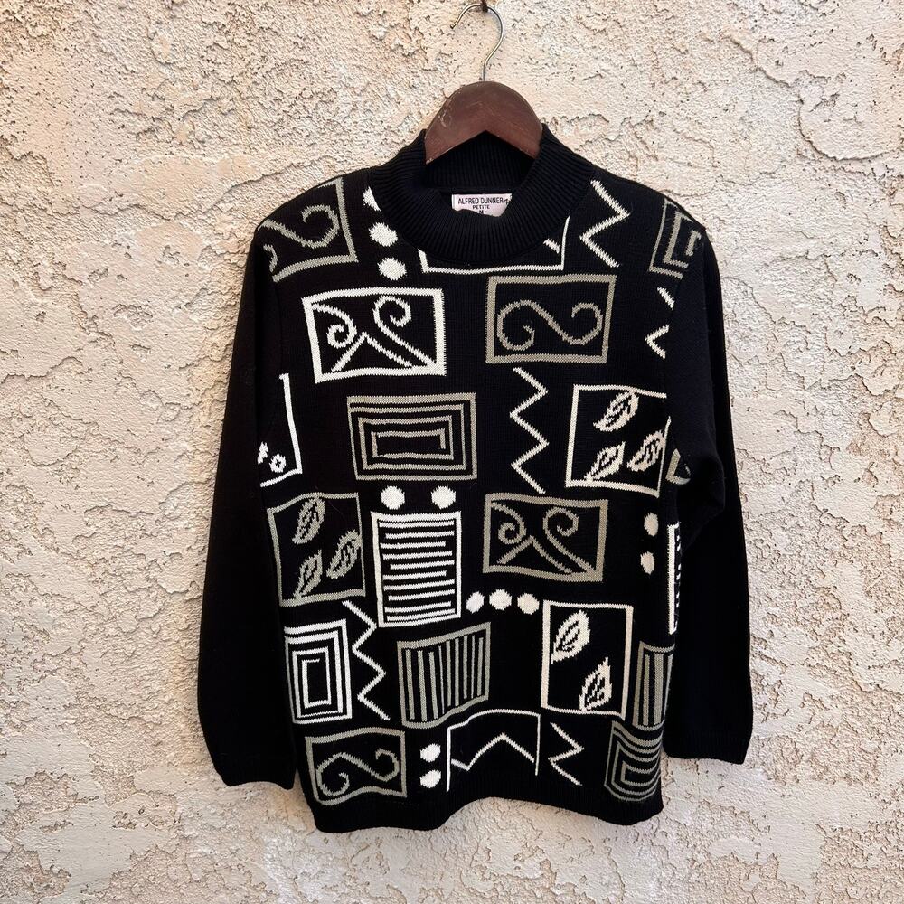 Vintage Alfred Dunner Fall Leaves  Sweater Size Medium